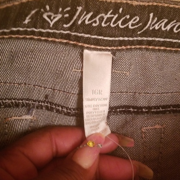 Justice Jean Shorts Size 16R - Picture 4 of 5